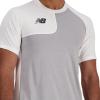 imageNew Balance Mens Ss Asym Baseball Top RightWhite