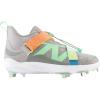 imageNew Balance Unisex FuelCell Lindor V2 Metal Baseball ShoeTeam Away GreyNeon DragonflyElectric JadeMen 12  Women 135