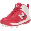 imageNew Balance Boys 3000 V6 Rubber Molded Baseball CleatsRedWhite
