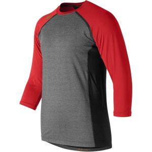 imageNew Balance Mens 4040 3D Flex Metallic Logo Baseball TopTeam Red