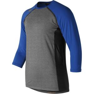 imageNew Balance Mens 4040 3D Flex Metallic Logo Baseball TopTeam Royal
