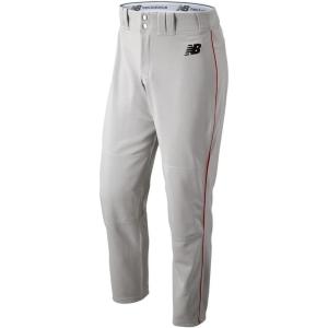 imageNew Balance Mens Adversary 20 Piped Tapered Baseball PantGrayRed