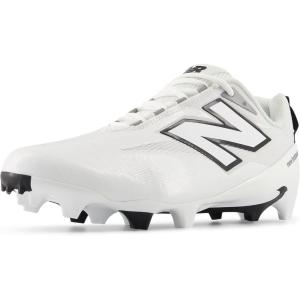 imageNew Balance Mens Burnx5 Lacrosse Cleats ShoeWhiteBlackGrey
