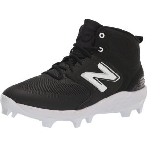 imageNew Balance Mens Fresh Foam 3000 V6 MidmoldedBaseball ShoeBlackWhite