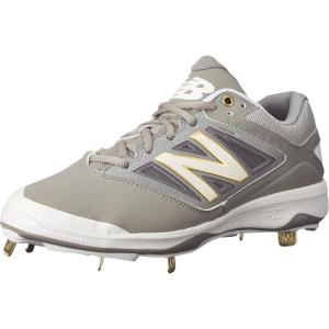 imageNew Balance Mens L4040V3 Cleat Baseball ShoeGreyWhite