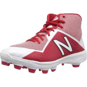 imageNew Balance Mens PM4040v4 Molded Baseball ShoeRedWhite