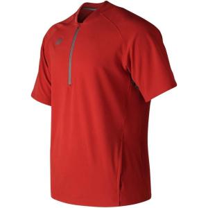 imageNew Balance Mens Short Sleeve 3000 Batting JacketTeam Red Inline