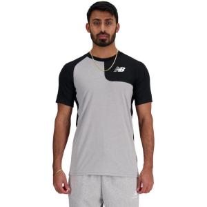 imageNew Balance Mens Ss Asym Baseball Top LeftBlack
