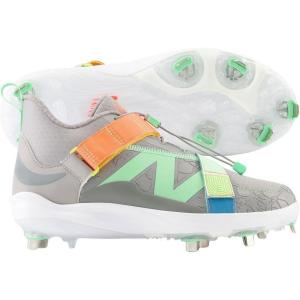imageNew Balance Unisex FuelCell Lindor V2 Metal Baseball ShoeTeam Away GreyNeon DragonflyElectric JadeMen 12  Women 135