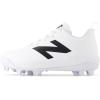 imageNew Balance Kids 4040 V8 RubberMolded Baseball CleatWhiteWhite