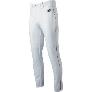 imageNew Balance Mens Adversary 20 Piped Tapered Baseball Pant WhiteRed M