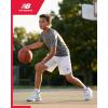 imageNew Balance Boys Athletic Shorts  Performance Woven Boys Basketball Soccer Running Gym Shorts  Activewear for KidsRain Cloud