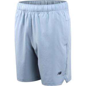 imageNew Balance Boys Athletic Shorts  Performance Woven Boys Basketball Soccer Running Gym Shorts  Activewear for KidsLight Artic Grey