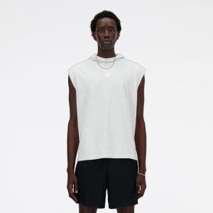 imageNew Balance Mens Bp Sleeveless Lightweight HoodieAsh Heather