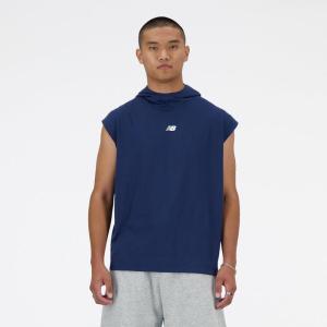 imageNew Balance Mens Bp Sleeveless Lightweight HoodieNb Navy