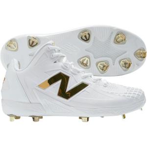 imageNew Balance Mens Ohtani 1 Metal Baseball Cleats WhiteGold Medium 12