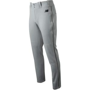 imageNew Balance Mens Adversary 20 Piped Tapered Baseball Pant GreyBlack S