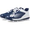 imageNew Balance Kids 4040 V6 Molded Baseball ShoeNavyWhite