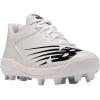imageNew Balance Kids 4040 V6 Molded Baseball ShoeWhiteBlack