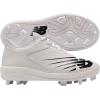 imageNew Balance Kids 4040 V6 Molded Baseball ShoeWhiteBlack