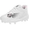 imageNew Balance Kids 4040 V6 Molded Baseball ShoeWhiteBlack