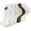 imageNew Balance Mens and Womens Everyday Crew amp Ankle Socks  6 Pairs  Cushioned Durable ReinforcementAnkle  White Assorted