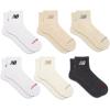 imageNew Balance Mens and Womens Everyday Crew amp Ankle Socks  6 Pairs  Cushioned Durable ReinforcementAnkle  White Assorted