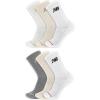 imageNew Balance Mens and Womens Everyday Crew amp Ankle Socks  6 Pairs  Cushioned Durable ReinforcementCrew  White Assorted