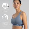 imageNew Balance Womens Seamless Cami Sports Bra Adjustable Straps Keyhole Breathability Workout Running BrasAlpha Pink