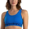 imageNew Balance Womens Seamless Cami Sports Bra Adjustable Straps Keyhole Breathability Workout Running BrasMunsell White