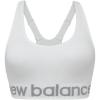 imageNew Balance Womens Seamless Cami Sports Bra Adjustable Straps Keyhole Breathability Workout Running BrasMunsell White