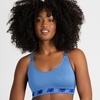 image:imageNew Balance 3 Pack Seamless Sports Bras for Women Cami Keyhole Breathability Gym Sports Bra Yoga Workout SetBlackBluePurple