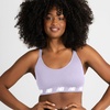 image:imageNew Balance 3 Pack Seamless Sports Bras for Women Cami Keyhole Breathability Gym Sports Bra Yoga Workout SetBlackBluePurple