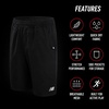 image:imageNew Balance Boys Athletic Shorts  Performance Woven Boys Basketball Soccer Running Gym Shorts  Activewear for KidsDark Black