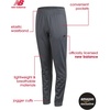 image:imageNew Balance Boys Sweatpants  2 Pack Active Performance Tricot Boys Joggers with Elastic Waistband  Athletic Pants for KidsLeadBlack