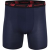 image:imageNew Balance Mens Mesh Jersey Performance Wicking No Fly Boxer Briefs Underwear 4 PackNavyBlackTeam RedNavy