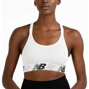 image:imageNew Balance Womens New Balance Seamless Sports BraMunsell White Logo