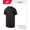 image:imageNew Balance Boys Athletic Shirts  Short Sleeve Crewneck Boys Shirts Active Performance Dri Fit Shirts for KidsBlack Space Dye