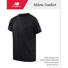 image:imageNew Balance Boys Athletic Shirts  Short Sleeve Crewneck Boys Shirts Active Performance Dri Fit Shirts for KidsBlack Texture
