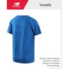 image:imageNew Balance Boys Athletic Shirts  Short Sleeve Crewneck Boys Shirts Active Performance Dri Fit Shirts for KidsBlue Oasis Space Dye