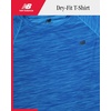 image:imageNew Balance Boys Athletic Shirts  Short Sleeve Crewneck Boys Shirts Active Performance Dri Fit Shirts for KidsBlue Oasis Space Dye