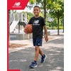 image:imageNew Balance Boys Shirts  Short Sleeve Cotton Graphic Tee Shirts for Teens  Youth Kids Boys Athletic ShirtsDark Black