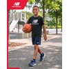 image:imageNew Balance Boys Shirts  Short Sleeve Cotton Graphic Tee Shirts for Teens  Youth Kids Boys Athletic ShirtsEmb Black