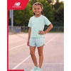 image:imageNew Balance Girls Shorts Set  2 Piece Active Performance Cute Ribbed Shirt and Shorts for Girls Summer Outfit SetCosmic Jade