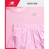 image:imageNew Balance Girls Shorts Set  2 Piece Active Performance Cute Ribbed Shirt and Shorts for Girls Summer Outfit SetOrbit Pink