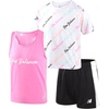 image:imageNew Balance Girls Shorts Set  3 Piece Athletic T Shirt Tank Top and Shorts for Girls Performance Summer Outfit for KidsPinkWhiteBlack
