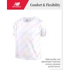 image:imageNew Balance Girls Shorts Set  3 Piece Athletic T Shirt Tank Top and Shorts for Girls Performance Summer Outfit for KidsSurf White Pink
