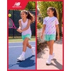image:imageNew Balance Girls Shorts Set  3 Piece Athletic T Shirt Tank Top and Shorts for Girls Performance Summer Outfit for KidsTaroRaspberryMint
