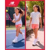 image:imageNew Balance Girls Shorts Set  3 Piece Athletic T Shirt Tank Top and Shorts for Girls Performance Summer Outfit for KidsWhiteOatGrapefruit
