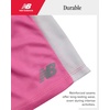 image:imageNew Balance Girls Shorts Set  3 Piece Soft Cotton Crewneck Athletic Shirts Tank Top and Mesh Short For Girls Outfit SetGreyPink